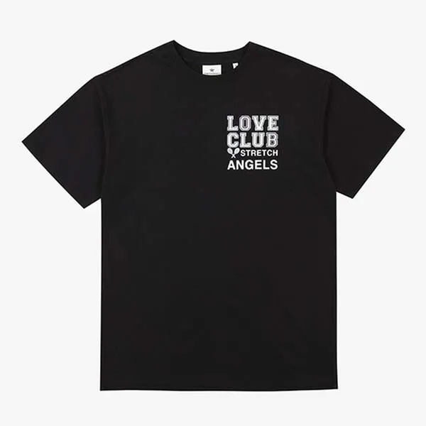 Áo Phông Stretch Angels Love Club Back Logo Fit Off Black A-21S-SRTS63131-BK Màu Đen - Thời trang - Vua Hàng Hiệu