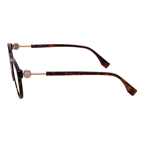 Kính Mát Fendi Green Aqua Round Ladies Sunglasses FF 0373/ S 0086 57 Màu Nâu Xám - Kính mắt - Vua Hàng Hiệu