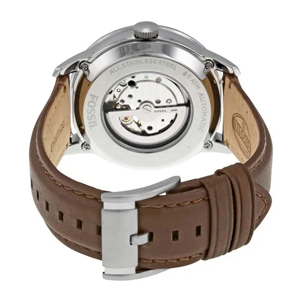 Đồng Hồ Fossil Townsman Mechanical Black Dial Brown Leather Men's Watch ME3061 Màu Đen Nâu - Đồng hồ - Vua Hàng Hiệu