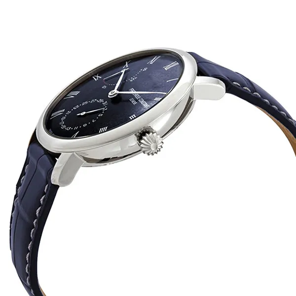 Đồng Hồ Nam Frederique Constant Slimline Automatic Power Reserve Blue Watch FC-723NR3S6 Màu Xanh Navy