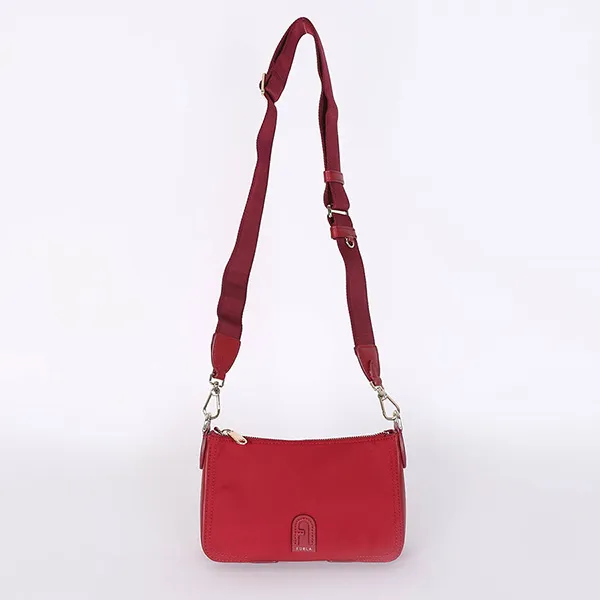 Túi Đeo Chéo Furla Atena Nylon Crossbody Cabernet Màu Đỏ