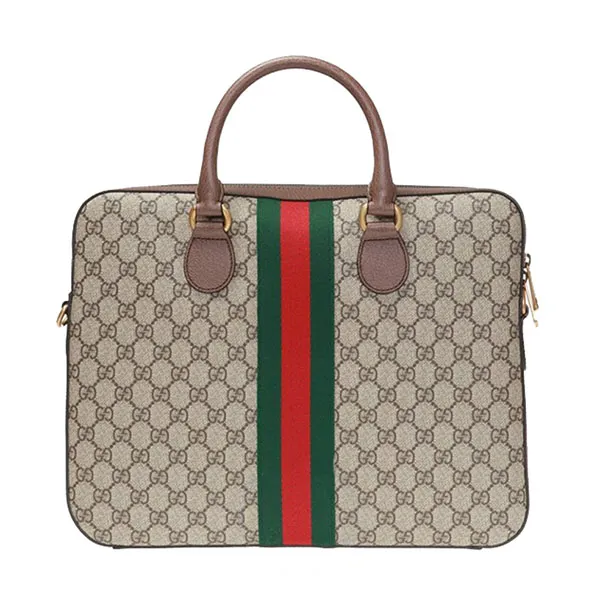 Cặp Xách Tay Nam Gucci Ophidia GG Briefcase 574793 K5IZT 8340 Màu Nâu Be - Túi xách - Vua Hàng Hiệu