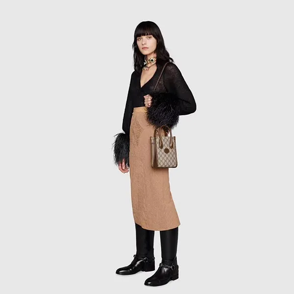 Túi Xách Gucci Interlocking G Mini Tote Bag Màu Nâu - Túi xách - Vua Hàng Hiệu