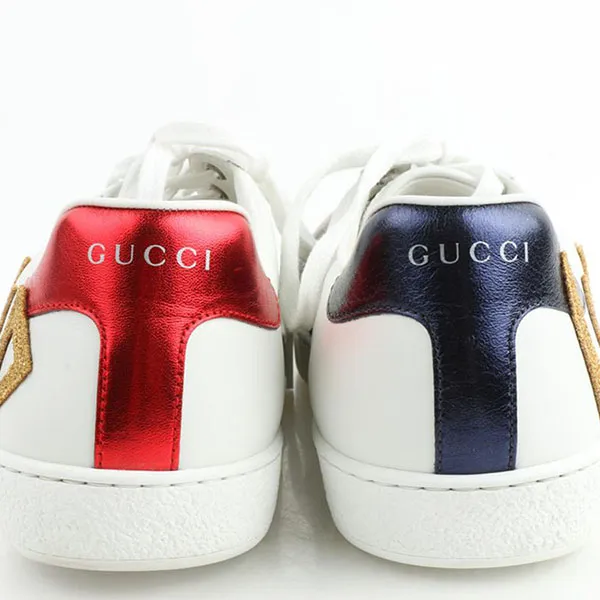 Giày Sneaker Gucci WMNS Ace Loved 505328-DOPE0-9095 Phối Màu Trắng/Xanh/Đỏ