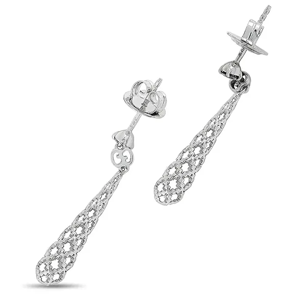 Khuyên Tai Gucci Diamantissima 18 Karat White Gold, Diamond Necklace Màu Trắng