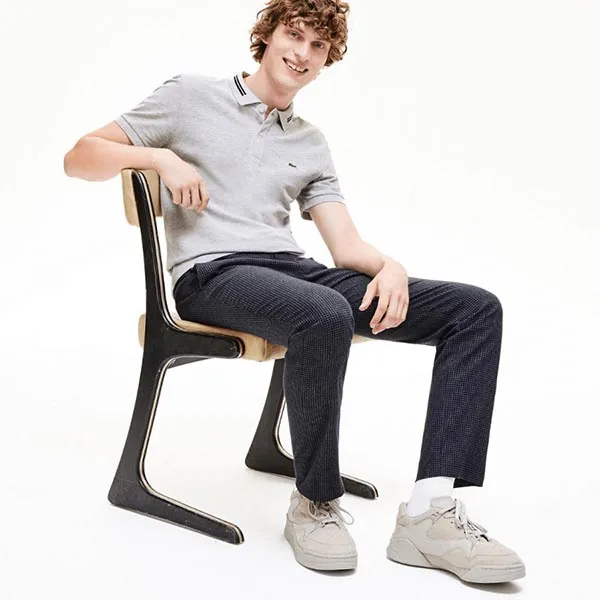Áo Polo Lacoste Pique Cotton Grey CCA PH8522-51-CCA Màu Xám Nhạt
