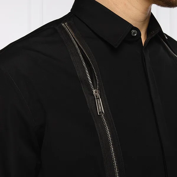 Áo Sơ Mi Dài Tay Dsquared2 Chemise Blanche S71DM0458 Màu Đen