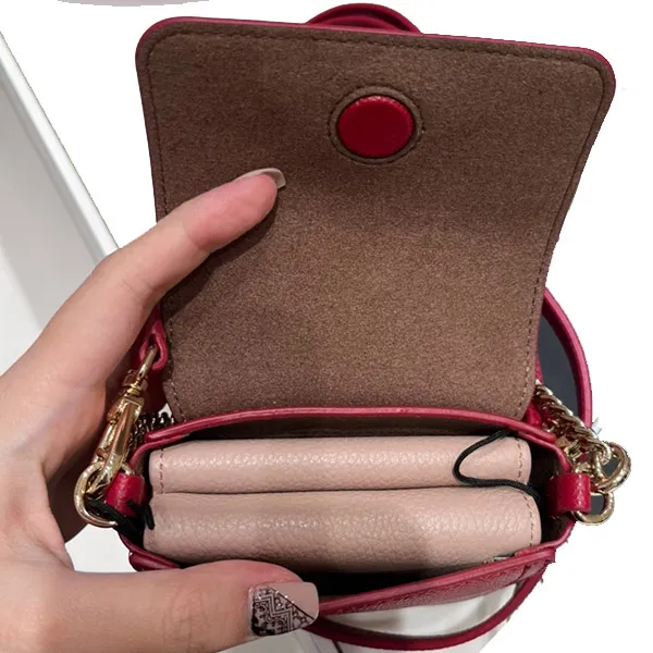 Túi Đeo Chéo Furla Maya Leather Mini Bag Màu Đỏ