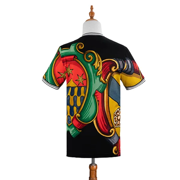Áo Phông Nam Dolce & Gabbana D&G DG G8KC0T-G7C3P Màu Đen In Họa Tiết