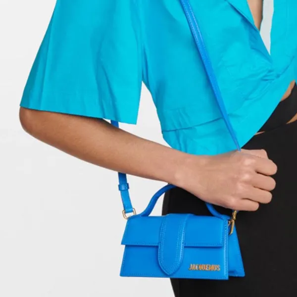 Túi Xách Jacquemus Le Grand Bambino Large Envelope Shoulder Bag Size 18 Màu Xanh Blue - Túi xách - Vua Hàng Hiệu