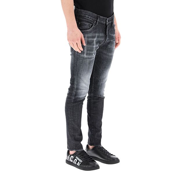 Quần Bò Dsquared2 Skater Fit Jeans S74LB0880 S30357 Màu Đen Size 46 - 3