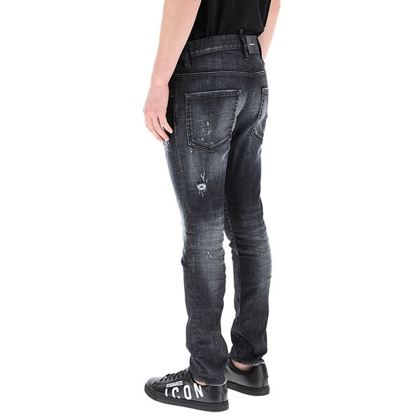 Quần Bò Dsquared2 Skater Fit Jeans S74LB0880 S30357 Màu Đen Size 46 - 4