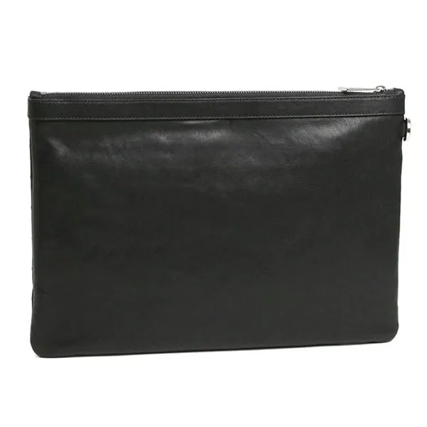 Túi Clutch Jimmy Choo Leather Biker Silver Derek Stars 153 Derek Màu Đen Bạc