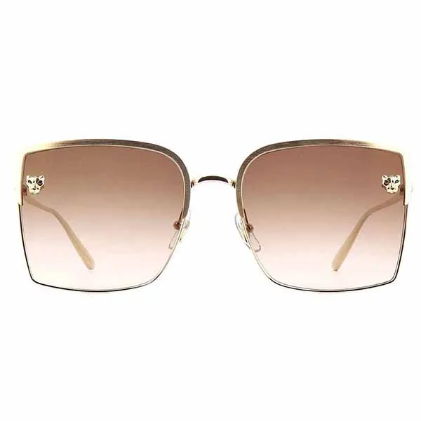 Kính Mát Cartier CT 0199S Sunglasses Frame Màu Xám Bạc - Kính mắt - Vua Hàng Hiệu