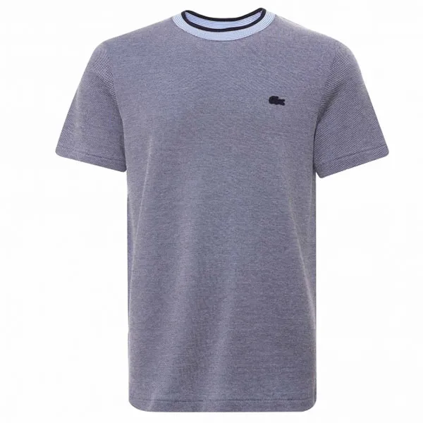 Áo Phông Lacoste Crew Neck Premium Cotton T-Shirt – Blue TH1783-BDV Màu Xám