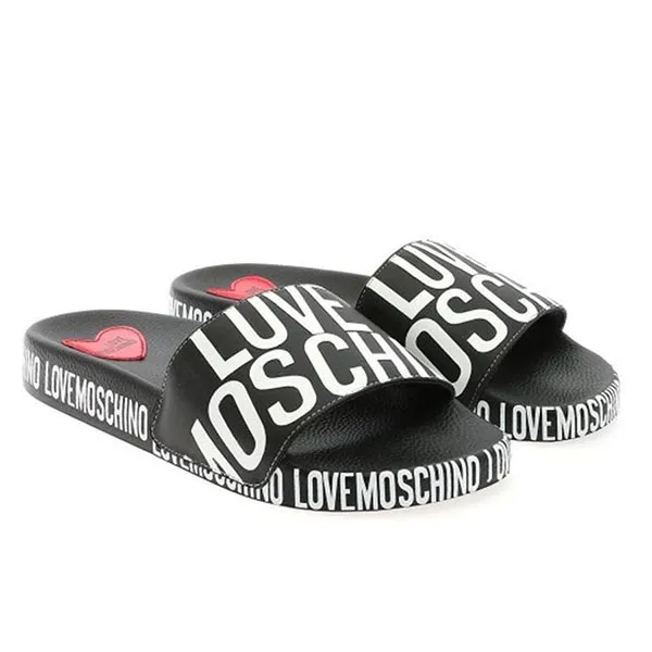 Dép Love Moschino Ciabatte JA28032 G1CI12000 ST Nero Sintetico Nero Màu Đen - Dép - Vua Hàng Hiệu