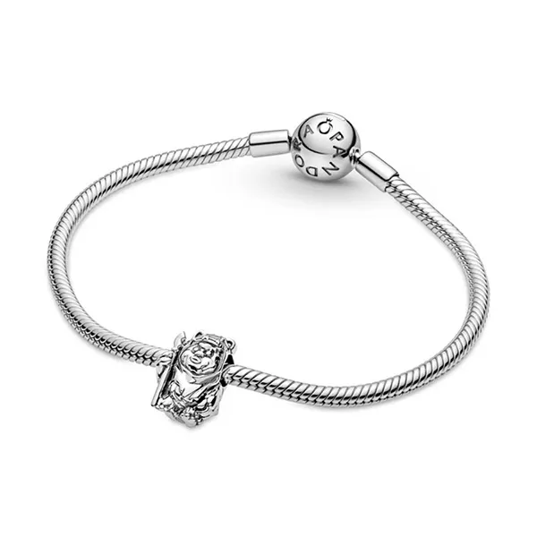 Hạt Vòng Charm Pandora Star Wars Ewok Màu Bạc