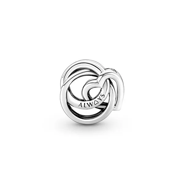 Hạt Vòng Charm Pandora Family Always Encircled Heart Màu Bạc