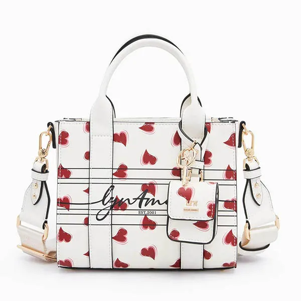 Túi Tote Lyn Bonnie S Tote Bags LL21FBF254 Màu Trắng Phối Đỏ - Túi xách - Vua Hàng Hiệu