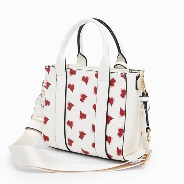 Túi Tote Lyn Bonnie S Tote Bags LL21FBF254 Màu Trắng Phối Đỏ - Túi xách - Vua Hàng Hiệu