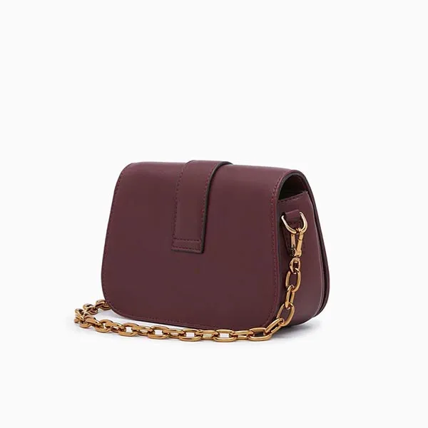 Túi Đeo Chéo Lyn Philo Mini Crossbody Bags LL21FBS216 Màu Đỏ Mận