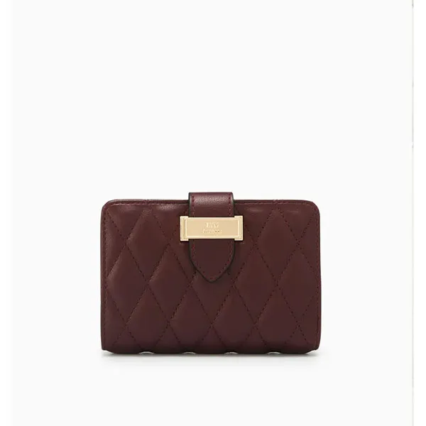 Ví Lyn Jackie Q Short Wallets LL21FWS056 Màu Đỏ Mận