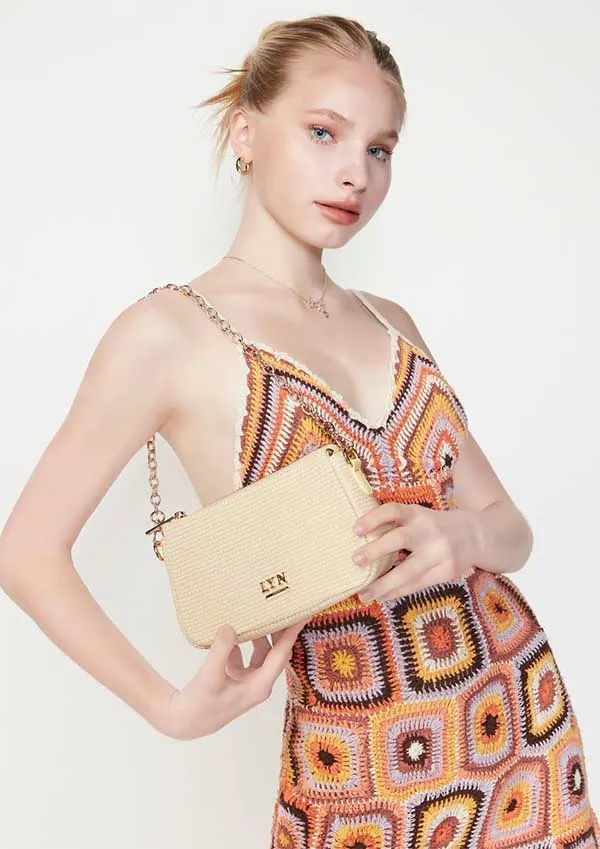 Túi Đeo Chéo Lyn Monica Crossbody Bags LL22CBF037 Màu Vàng