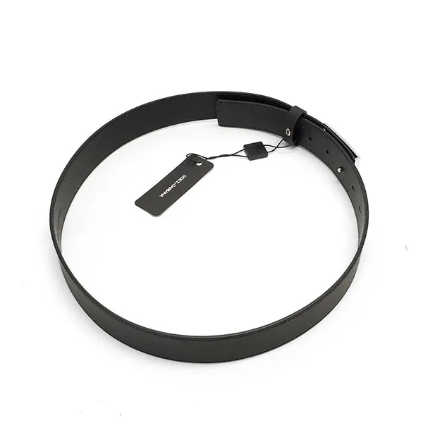 Thắt Lưng Dolce & Gabbana Belt D&G Mặt Bạc Vuông BC3624 Màu Đen Size 100 - Thắt lưng - Vua Hàng Hiệu