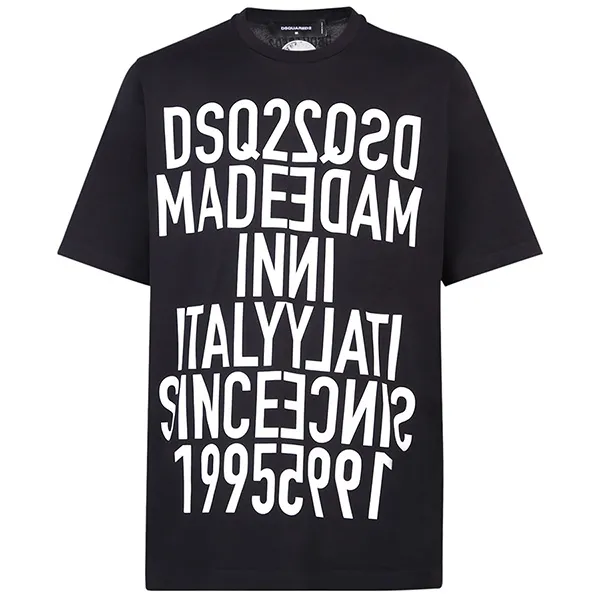 Áo Phông Dsquared2 Made In Italy Since 1995 Oversize T-Shirt S74GD0818 Màu Đen - Thời trang - Vua Hàng Hiệu