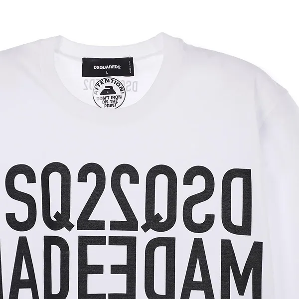 Áo Phông Dsquared2 Made In Italy Since 1995 Oversize T-Shirt S74GD0818 Màu Trắng - Thời trang - Vua Hàng Hiệu