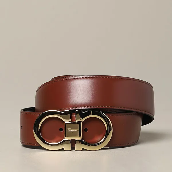 Thắt Lưng Salvatore Ferragamo Reversible Leather Belt 679535 00 Màu Đen Nâu - Thắt lưng - Vua Hàng Hiệu