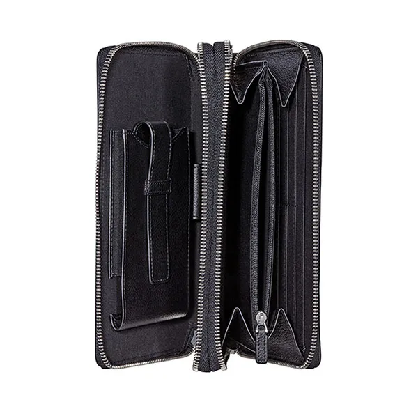 Túi Cầm Tay Montblanc Meisterstuck Full-Grain Leather Travel Companion 114459 Màu Đen