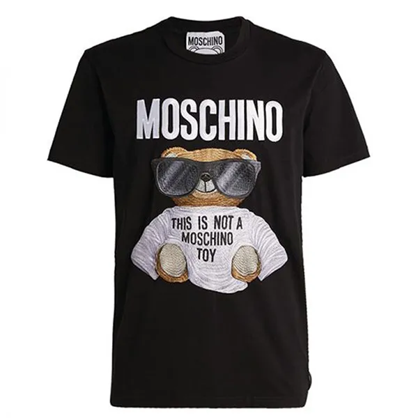 Áo Phông Moschino Micro Teddy Bear T-Shirt Black MOS0468 Màu Đen Size S - 2