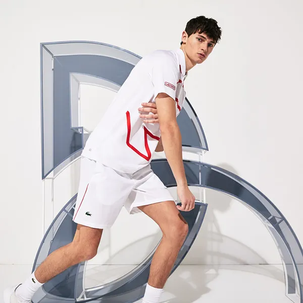 Quần Short Nam Lacoste Rolan Garos x Jocovitch GH4766 Màu Trắng Size 4 - Thời trang - Vua Hàng Hiệu