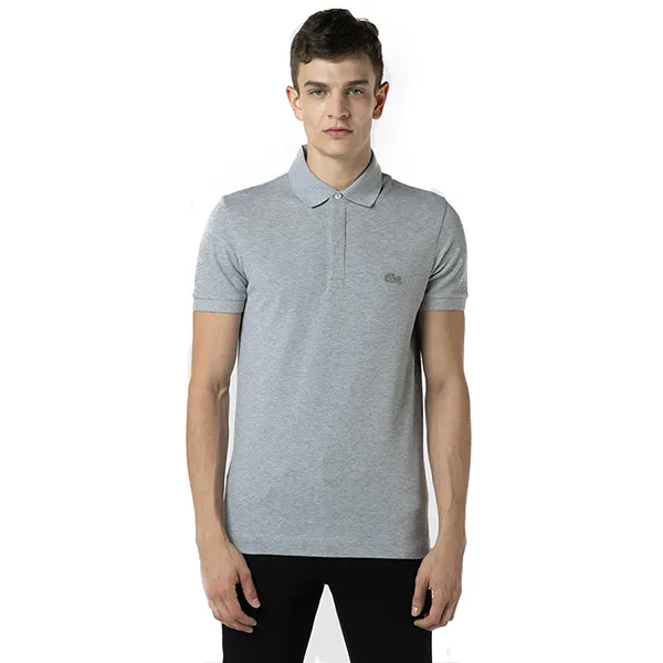 Áo Polo Lacoste Men's Paris Polo Shirt Regular Fit Stretch Cotton Piqué PH5522 CCA Màu Xám