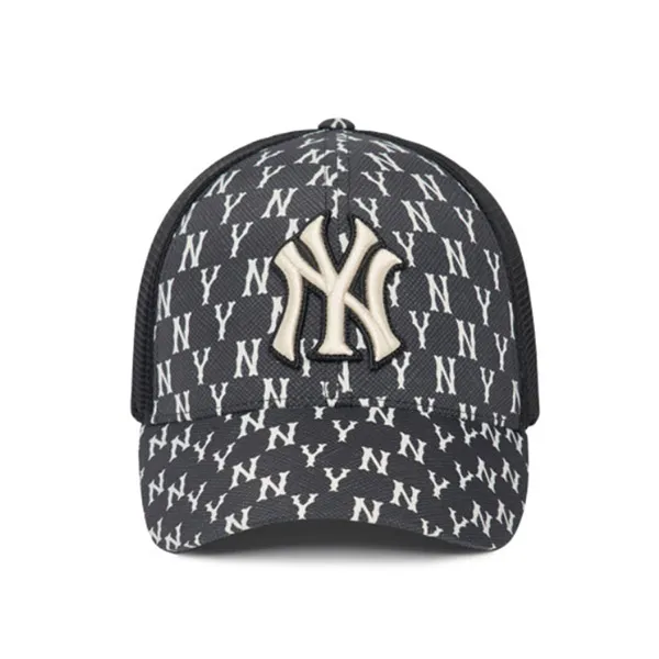 Mũ MLB Monogram Classic Mesh Cap New York Yankees 3 AMCM0223-50BKS Màu Đen