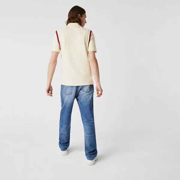 Áo Polo Lacoste Men's Made in France Shoulder Strip Regular Fit Cotton Polo Shirt PH9728 Màu Beige Size M - Thời trang - Vua Hàng Hiệu