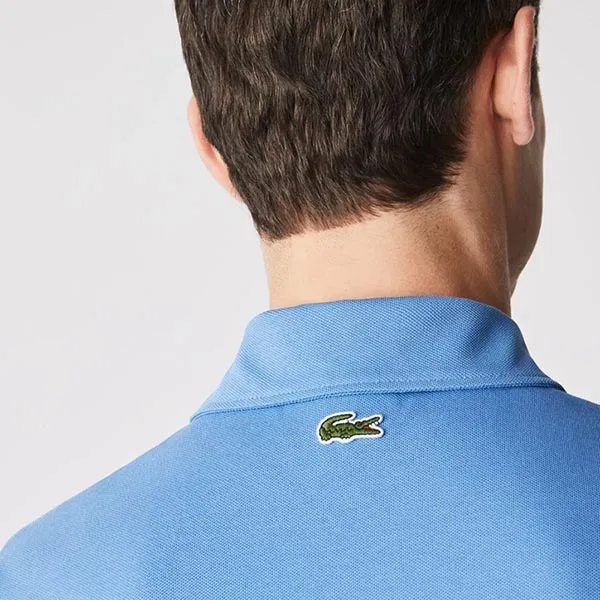 Áo Polo Nam Lacoste Heritage Stretch Cotton Piqué Shirt PH9767 Z2R Blue Slim Fit Màu Xanh Đen Size 4