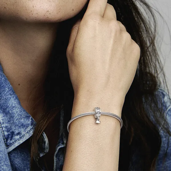 Hạt Vòng Charm Pandora Family Always Pavé Clip Màu Bạc - Trang sức - Vua Hàng Hiệu
