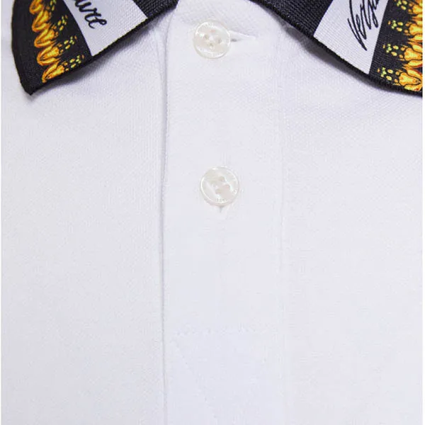 Áo Polo Versace Jeans Couture Garland 72GAGT06 Czarny Regular Fit Màu Trắng - Thời trang - Vua Hàng Hiệu
