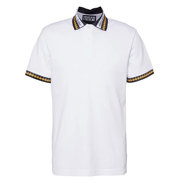 Áo Polo Versace Jeans Couture Garland 72GAGT06 Czarny Regular Fit Màu Trắng - Thời trang - Vua Hàng Hiệu