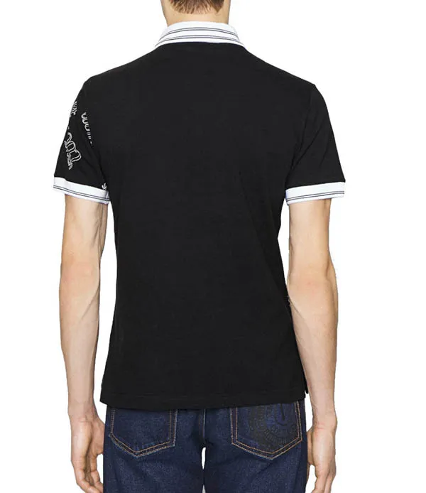 Áo Polo Nam Versace Jeans Couture Noir 72GAG6S3 Màu Đen Size M