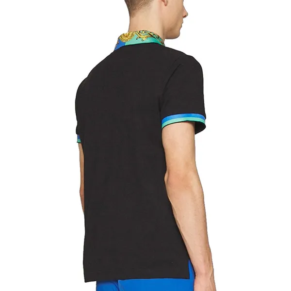 Áo Polo Versace Jeans Couture Noir - 72GAGT07 CJ01T 899 R Baroque Màu Đen