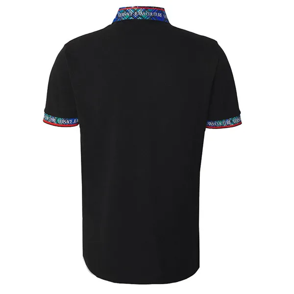 Áo Polo Versace Jeans Couture Noir - 72GAGT08 CJ01T R Flower Màu Đen