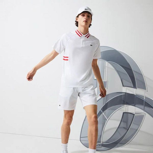 Bộ Thể Thao Lacoste Men's Lacoste Sport X Novak Djokovic Breathable Ultra-Dry DH9615-00-B6C Màu Trắng Size M - 3