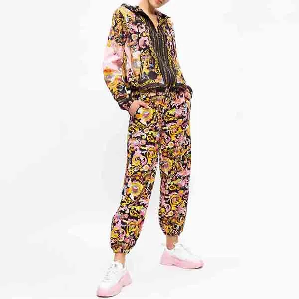 Quần Dài Jogger Nữ Versace Jeans Couture Patterned Sweatpants Women's Clothing A1HWA106 S0153 Họa Tiết