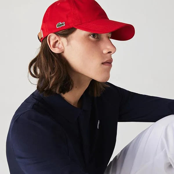 Mũ Lacoste Men's Contrast Strap RK4709 10 240 Cotton Cap Màu Đỏ - Mũ nón - Vua Hàng Hiệu