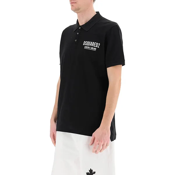 Áo Polo Dsquared2 Ceresio 9 Milano S71GL0035 Màu Đen - Thời trang - Vua Hàng Hiệu