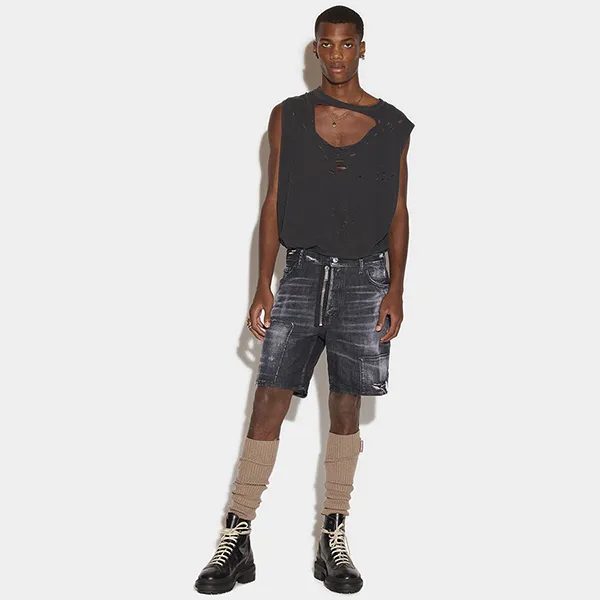 Quần Shorts Dsquared2 Marine Shorts S71MU0647 S30357 Màu Đen - Thời trang - Vua Hàng Hiệu
