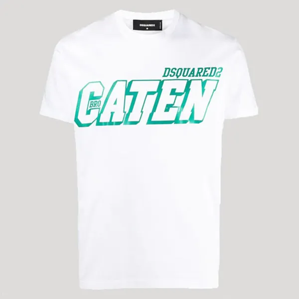 Áo Phông Dsquared2 Caten Cool Tee S74GD0858 Màu Trắng